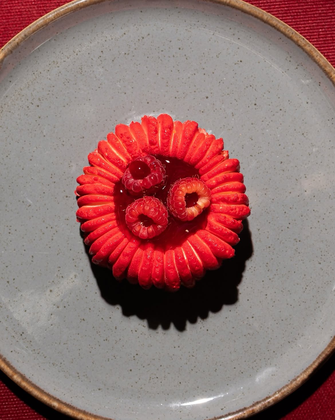 Strawberry and raspberry dessert